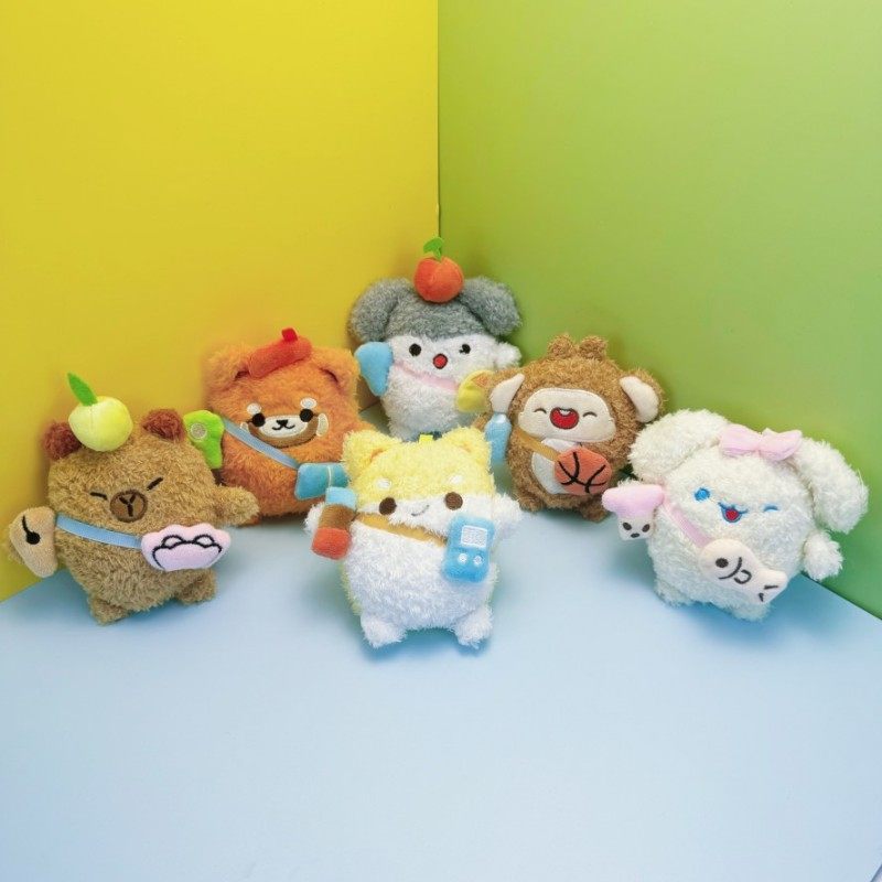 可爱萌小浣熊小猴子毛绒玩具钥匙扣公仔包包挂饰玩偶布娃娃伴手礼