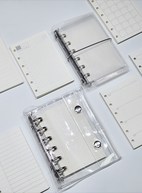 手帐本活页替芯 活页纸 a7合辑 6孔日周月计划日程规划内页内芯纸