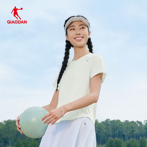 乔丹2026夏运动短袖T恤女新款速干凉感跑步健身上衣QDEHS2262057