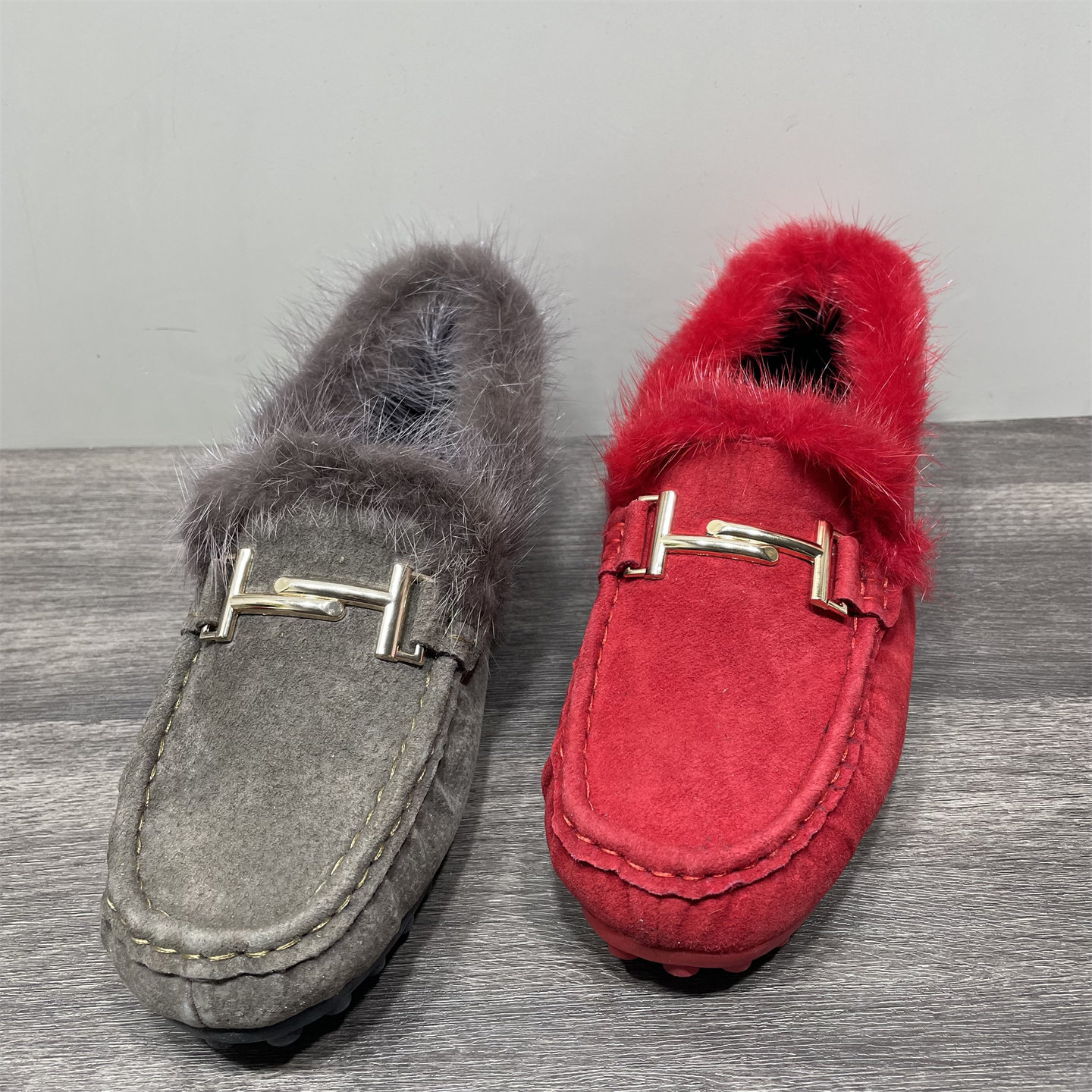 断码处理豆豆鞋女加绒冬季新款孕妇平底毛毛大棉鞋时尚保暖乐福鞋,女鞋,乐福鞋（豆豆鞋）,淘宝优惠券,粉丝福利购,淘宝优惠卷