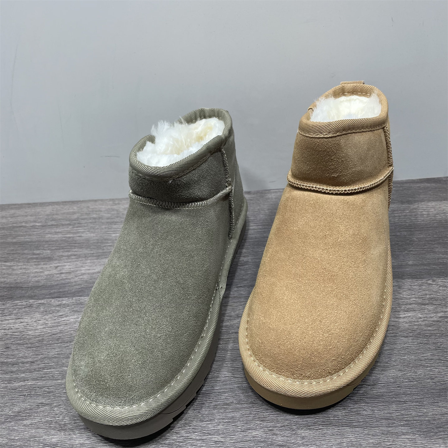 断码处理真皮羊毛加厚雪地靴女