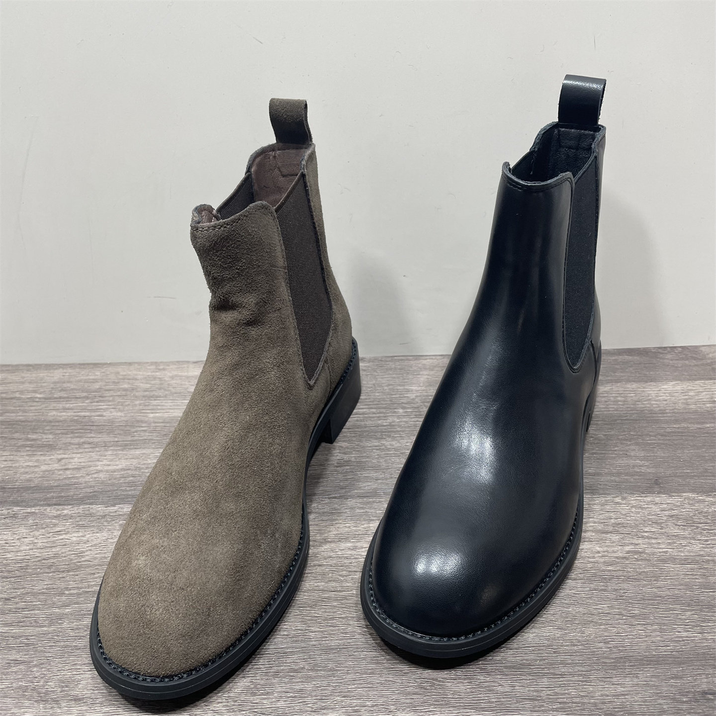 断码处理冬季加绒真皮靴子女百搭休闲切尔西靴女瘦瘦靴女短靴棉靴