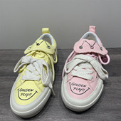 处理涂鸦个性 小众女鞋 帆布鞋 系带做旧板鞋 断码 休闲鞋 春秋新款 时尚