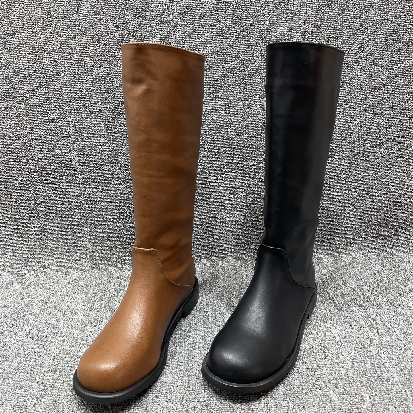 断码处理冬季加绒长筒靴女