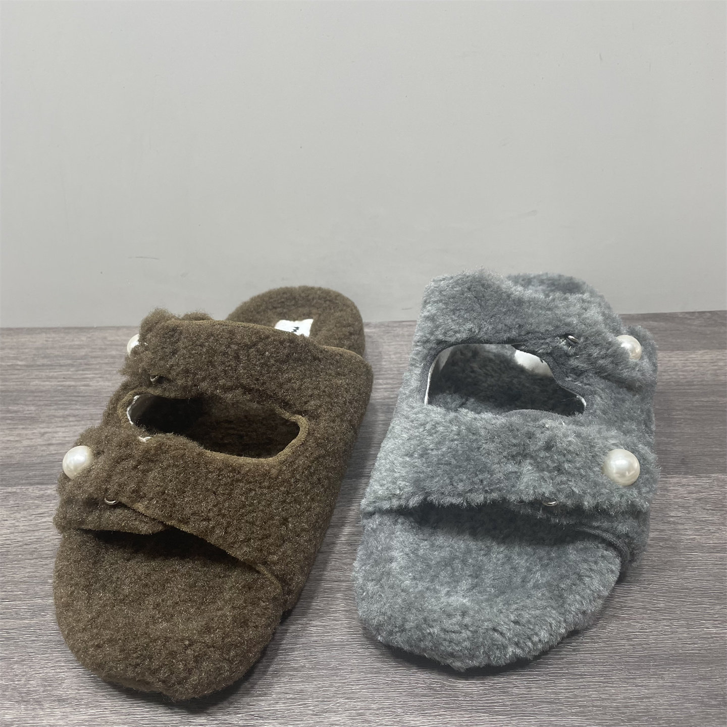 断码处理秋冬新款时髦圆头平底毛毛拖鞋女外穿时尚百搭一字棉拖女,女鞋,毛毛鞋,淘宝优惠券,粉丝福利购,淘宝优惠卷