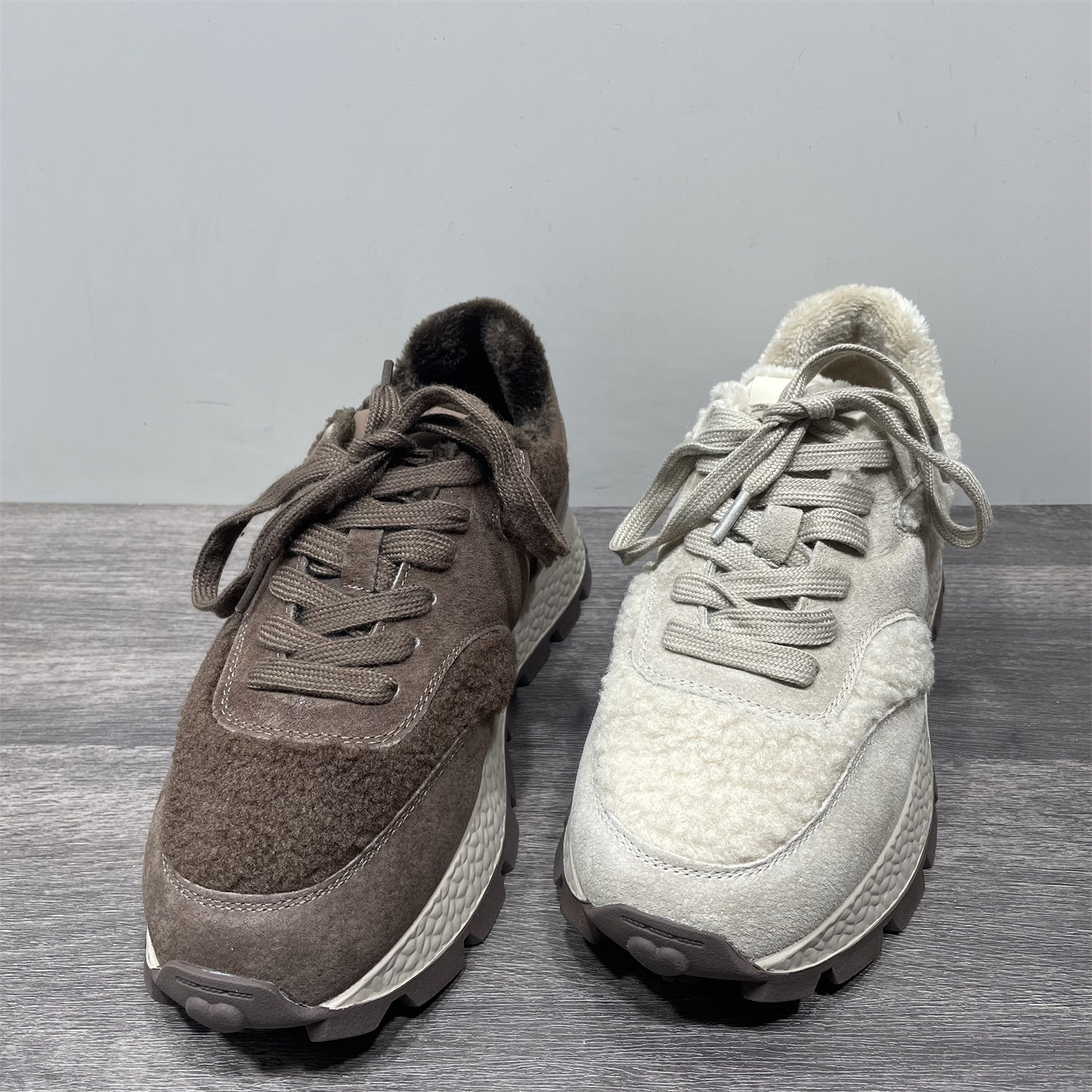 断码处理厚底毛毛阿甘鞋女冬季新款加绒保暖真皮复古老爹鞋德训鞋,女鞋,德训鞋,淘宝优惠券,粉丝福利购,淘宝优惠卷