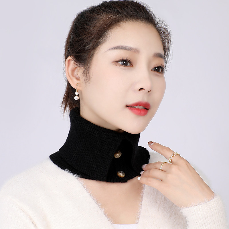 秋冬羊绒脖套男女颈椎假领加厚保暖羊毛线针织护脖子纽扣围脖套头,服饰配件/皮带/帽子/围巾,围巾/丝巾/披肩,淘宝优惠券,粉丝福利购,淘宝优惠卷