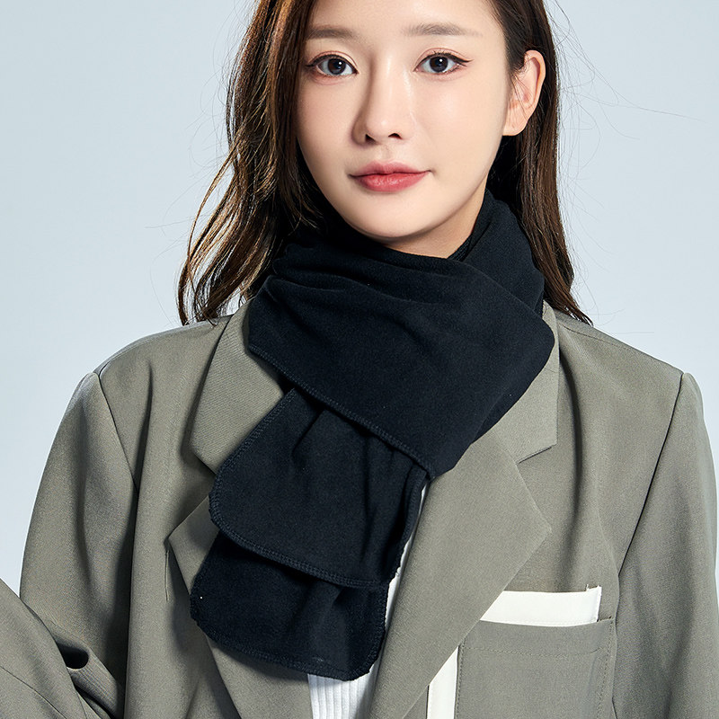 德绒冬小围巾保暖围脖防寒