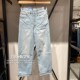 2024款 女士高腰直筒浅水洗薄款 牛仔裤 Levis李维斯正品 72693 0202