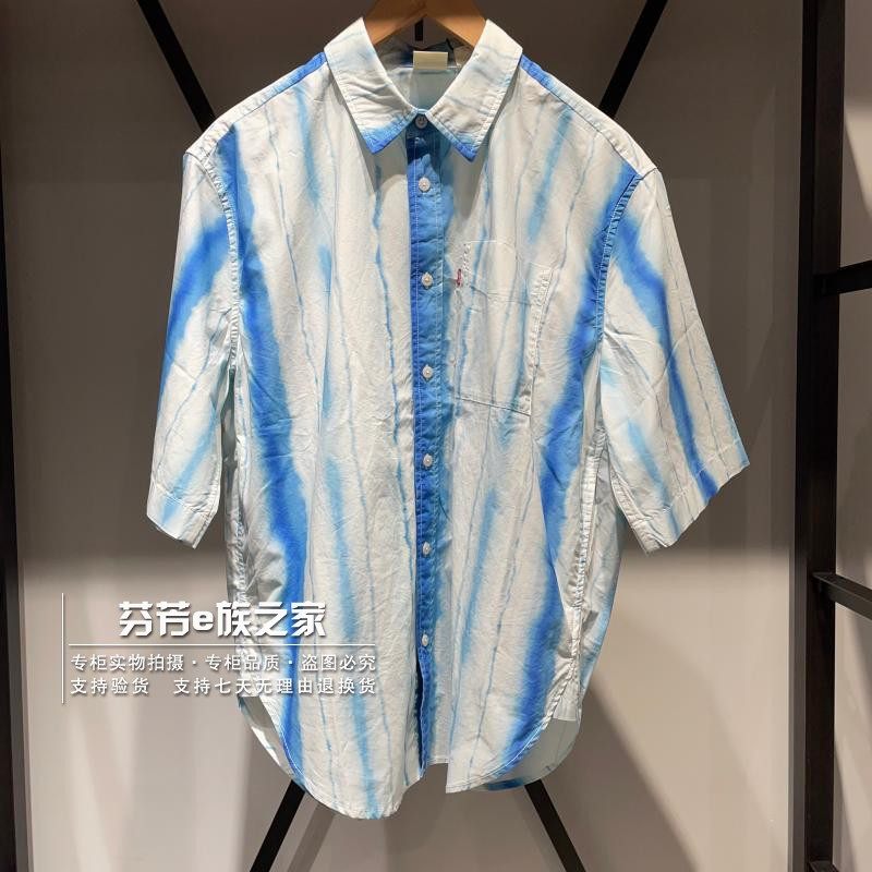 李维斯2025新款男士宽松短袖衬衫