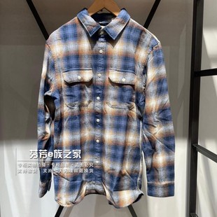 Levis李维斯正品2025秋新款 男士纯棉格子休闲长袖衬衫19573-0281