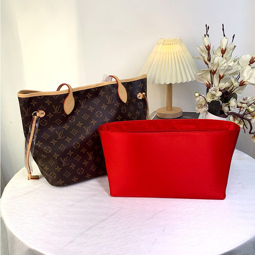 适用于LV neverfull内胆包中包小/中大/号绸缎内衬袋托特收纳整理