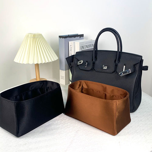 适用于爱马仕Birkin内胆包绸缎铂金包25/30/35整理内衬袋收纳包撑