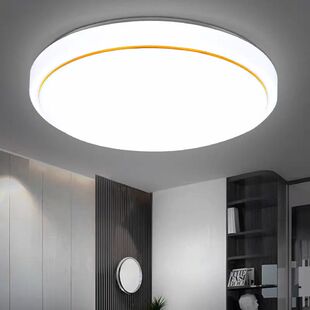 led吸顶灯圆形现代简约卧室客厅灯饰厨房卫生间阳台过道走廊灯具