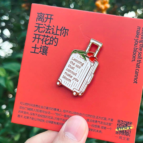 【老陈同学】离开无法开花土壤实习送同事离职礼物小众文创冰箱贴