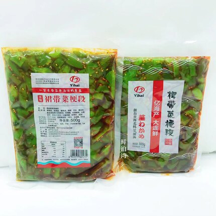 大连特产亿海香辣裙带菜梗段开袋即食海白菜海藻零食下饭咸菜