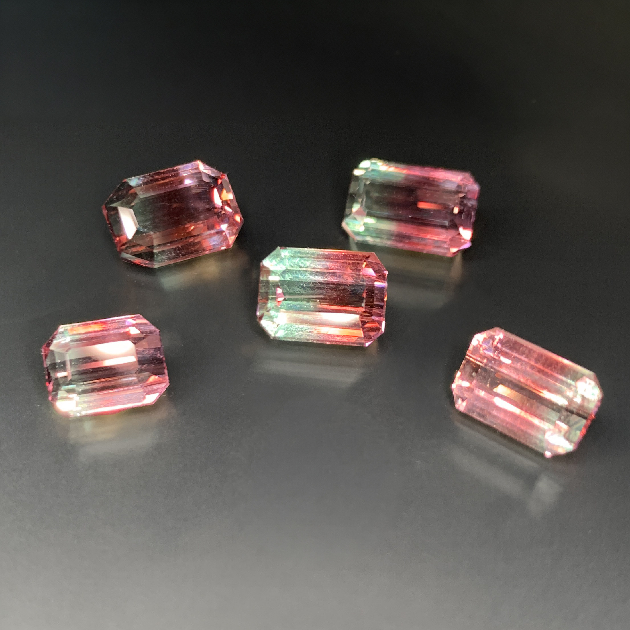 天然无优化双色西瓜碧玺纯净体裸石戒指吊坠18k金银定制带有证书