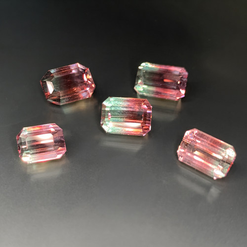 天然无优化双色西瓜碧玺纯净体裸石戒指吊坠18k金银定制带有证书