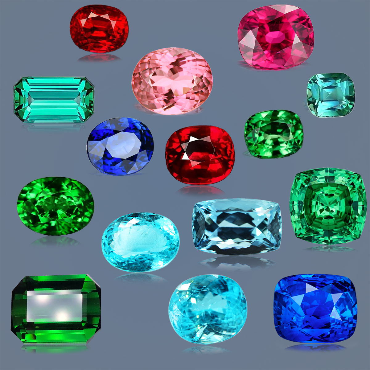 鑫世源鸽血红红宝石皇家蓝蓝宝石木作祖母绿卢比莱帕拉伊巴绝地