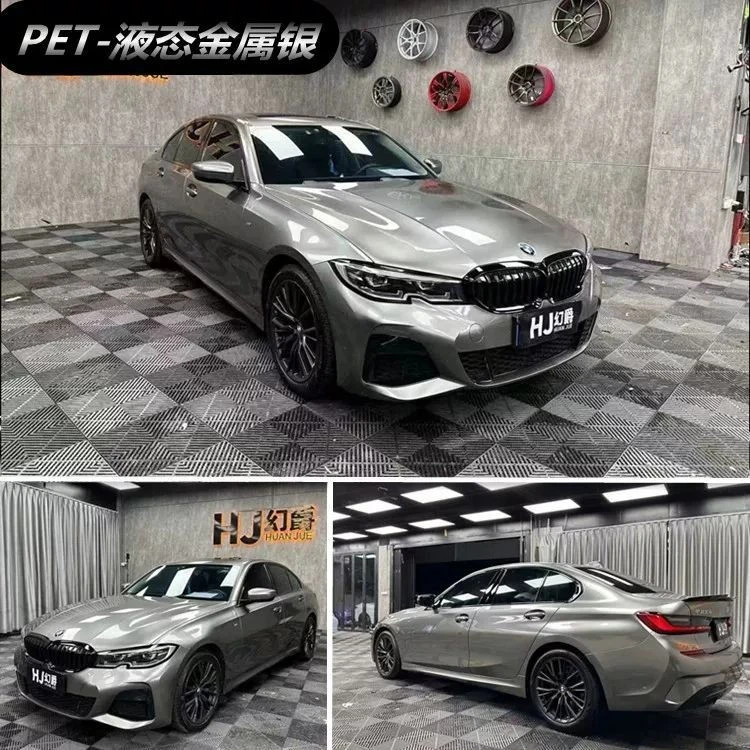 汽车pet液态金属银改色膜补膜
