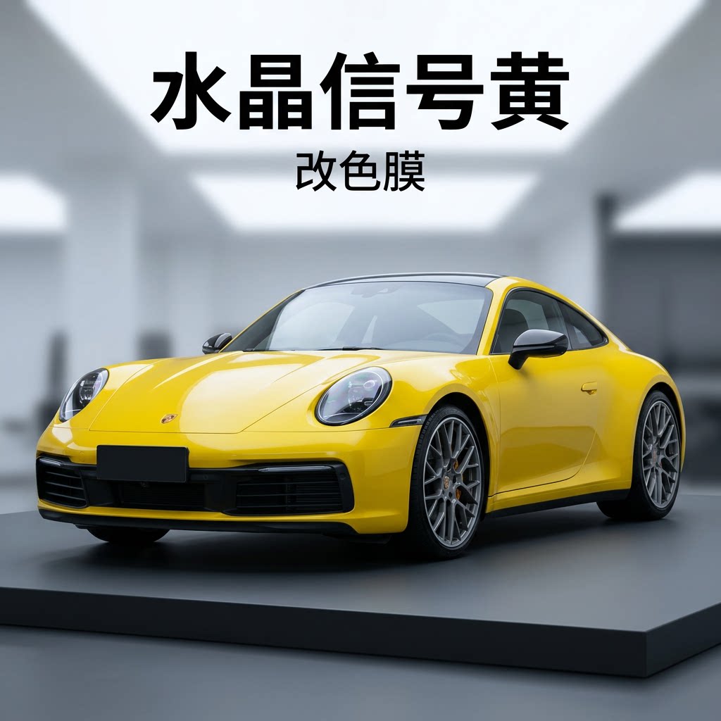 汽车改色膜pet水晶信号黄