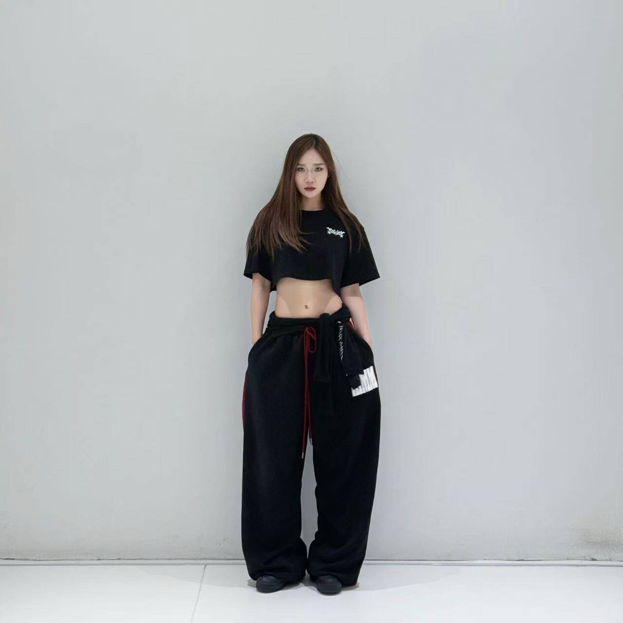 KIMMING金大铭同款宽松休闲印花卫裤街舞爵士 男女同款