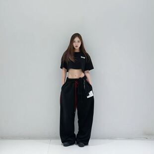 KIMMING金大铭同款宽松休闲印花卫裤街舞爵士 男女同款