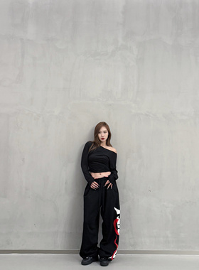 KIMMING 金大铭同款蛇年新款印花卫裤 宽松休闲 街舞爵士男女同款