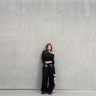 金大铭同款 街舞爵士男女同款 蛇年新款 宽松休闲 印花卫裤 KIMMING