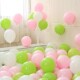 淡果绿色气球生日布置场景装 饰春天粉色布置森林系马卡龙汽球批发