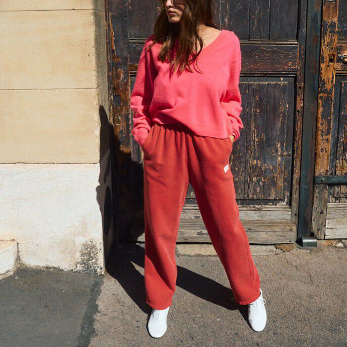 Americ@n Vintage26年早春新款女装运动裤宽松高腰显瘦直筒休闲裤,女装/女士精品,卫裤,淘宝优惠券,粉丝福利购,淘宝优惠卷