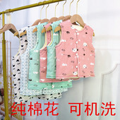 儿童棉花马甲可机洗中大童马甲背心婴儿秋冬款 坎肩男女宝纯棉马甲