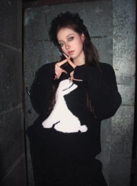 Maddy 可爱兔子保暖半边绒睡衣女款秋冬款外穿加厚保暖家居服套装