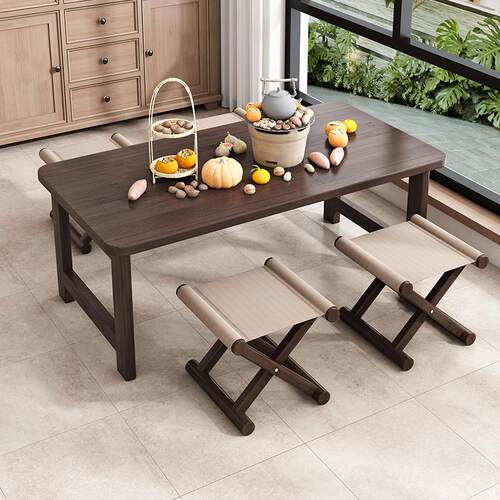 可折叠茶几简易长方形小桌子家用