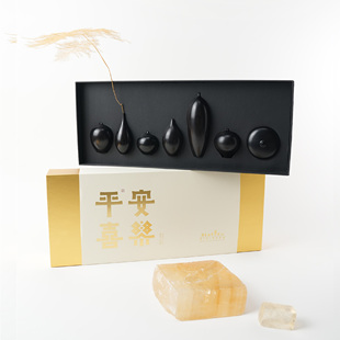 在外木艺平安喜乐紫光檀木黑檀木精致小花瓶摆件伴手礼生日礼物