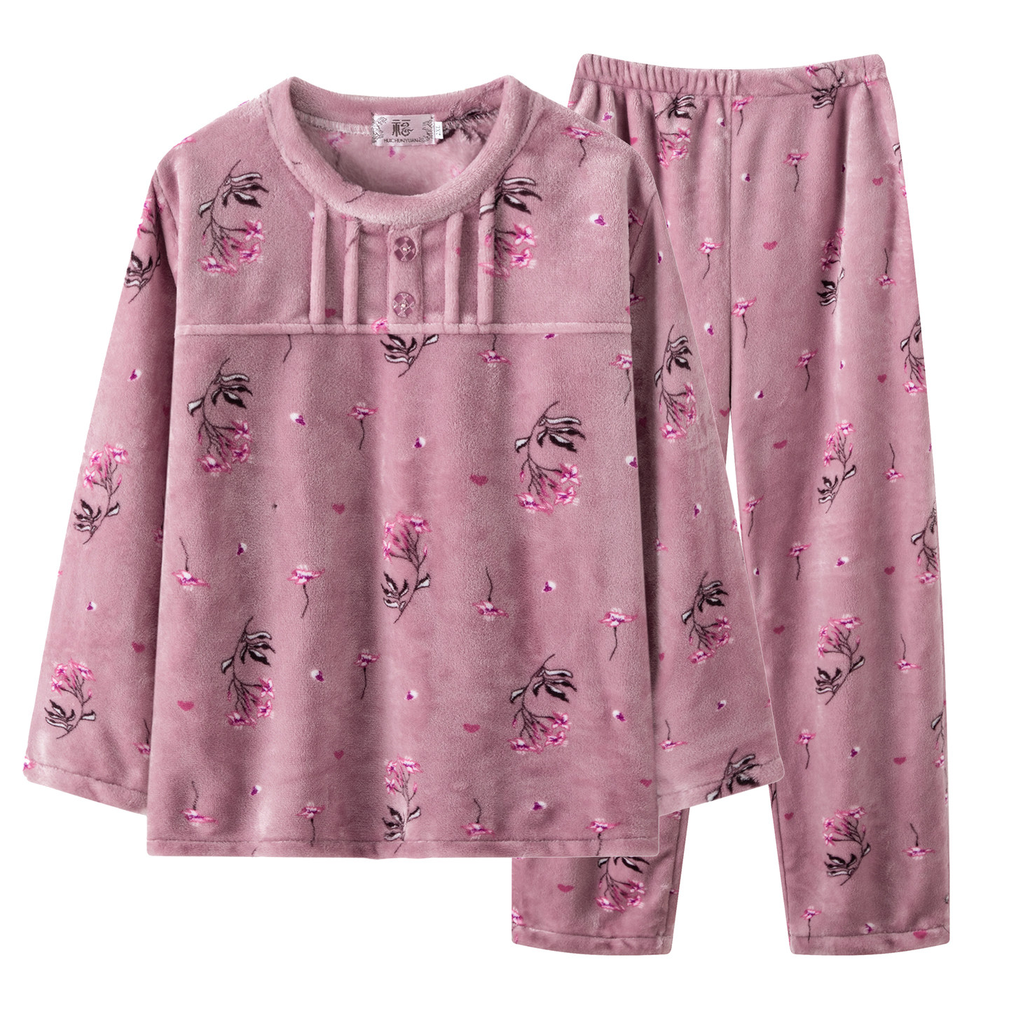 套头老年人家居服睡衣两件套