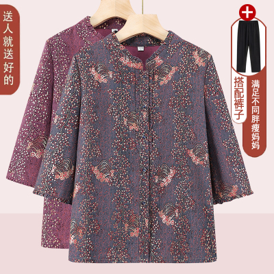 2025新款中老年女装奶奶宽松上衣