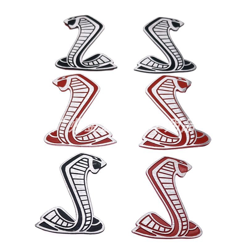 适用于福特野马眼镜蛇金属车标摩托车装饰贴车身个性改装3D立体标