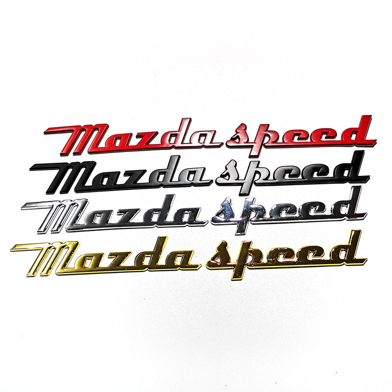 适用于昂科塞拉CX-4阿特兹改装mazdaspeed字标车尾标汽车金属车标