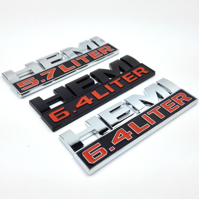JEEP 5.7LITER标 6.4贴HEMI车标300C车贴吉普排量车标贴专用改装