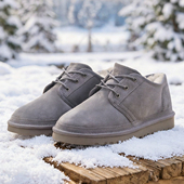 皮毛一体棉鞋 46码 低帮鞋 雪地靴男鞋 冬加绒加厚保暖休闲鞋 1120765