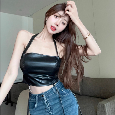 新款JAZZ女装爵士舞蹈DS演出服套装黑色性感酒吧gogo领舞跳舞衣服