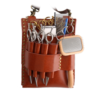 玄鸟美发剪刀包发型师专用腰包理发工具包新款宠物美容剪刀包挎包