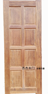 100%进口印尼菠萝格原木门房门实木门扇素门室内门卧室门定制木门