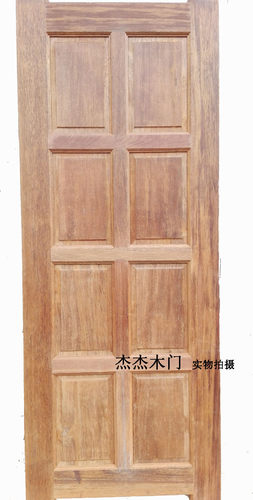 100%进口印尼菠萝格房门素门定制