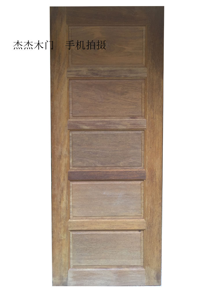 印尼菠萝格原木门扇实木门素门房门室内外进户门卧室门传统白胚门