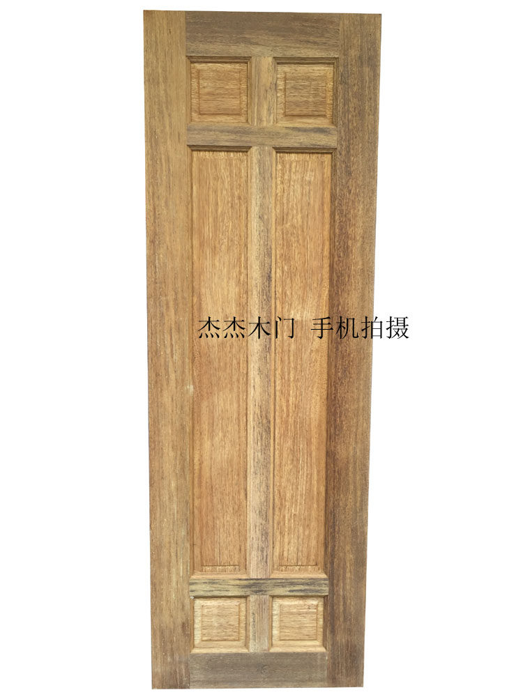 进口印尼菠萝格原木门实木门房门门扇门页素门 室内门木门白胚门