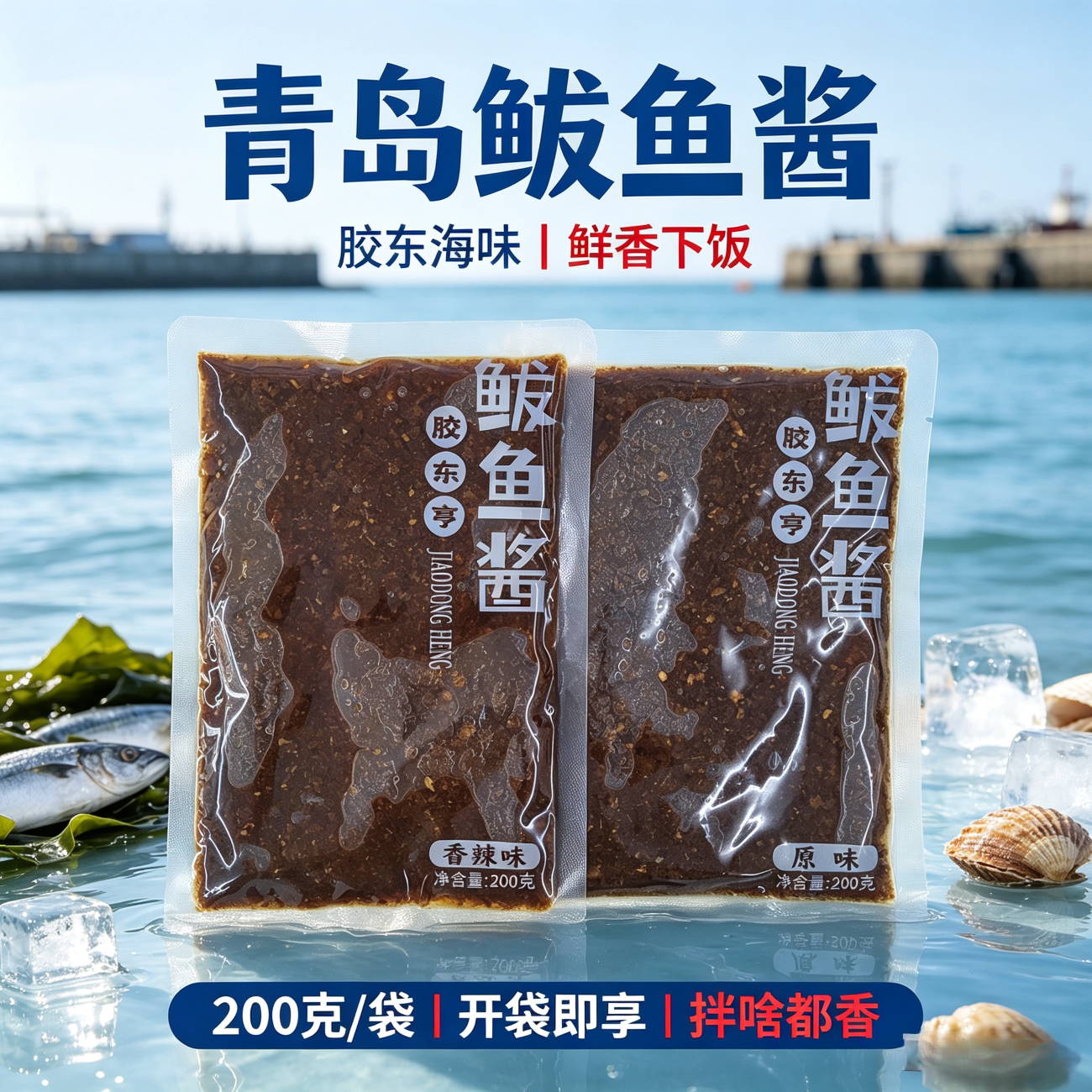 胶东亨鲅鱼酱开袋即食炒菜三餐