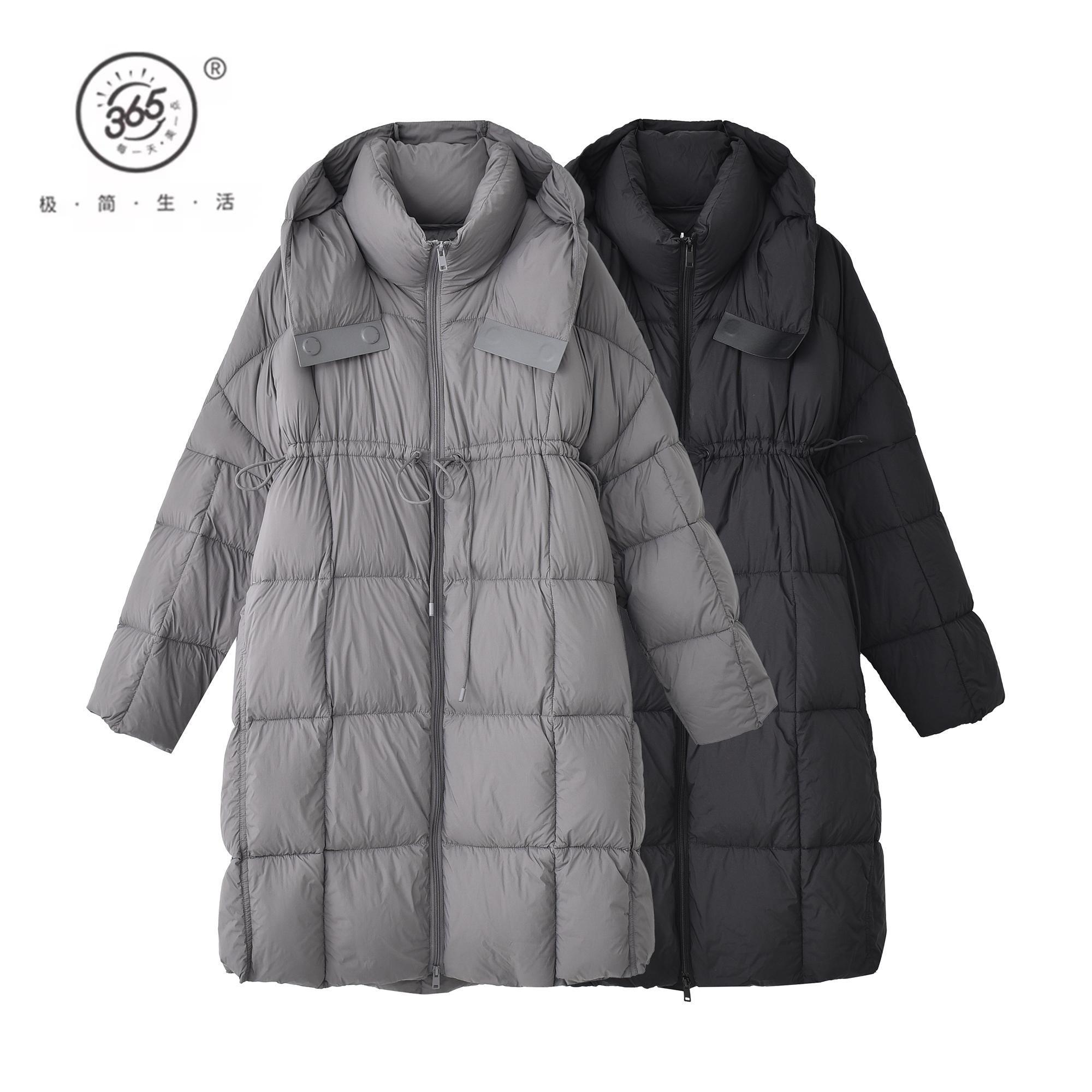 鸭绒羽绒服冬季新款中长款