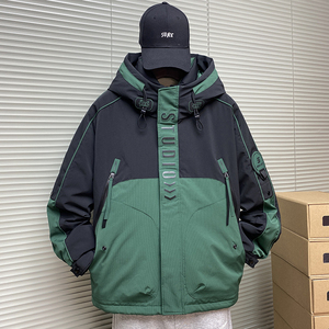 秋冬季专柜羽绒服男2023新款冬装加厚冲锋衣外套短款90鸭绒男装EO